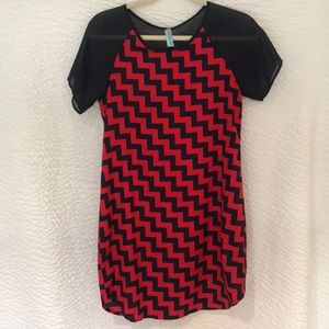 Francesca Navy/Red Dress